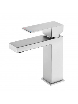 Bathroom Faucet Single Handle Modern Bathroom Sink Faucet Single Hole cUPC Certified Stainless Steel Brushed Finish, L3156ALF-BS